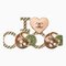 Pin Badge I Love Coco Heart Motif in Gold & Brown from Chanel 1