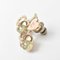 Pin Badge I Love Coco Heart Motif in Gold & Brown from Chanel 2
