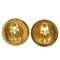 Chanel Cocomark Lava 94A Metal Gold Earrings 0168 5K0168Szb5, Set of 2 2