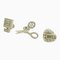Pin Brooches in Gold from Chanel, 2021, Set of 3 1