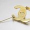 CHANEL brooch here mark gold metal material ladies, Image 4