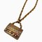 CHANEL 94P Bag Motif Matelasse Necklace Gold Ladies 1