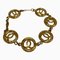 Vintage Coco Mark Logo Motif Bracelet in Gold from Chanel 1