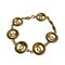 Vintage Coco Mark Logo Motif Bracelet in Gold from Chanel 3