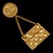 CHANEL Cocomark Matelasse Bag Motif Vintage Gold Plated 23 Women's Brooch 1