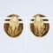 Chanel Here Mark Earrings Vintage Gold Plated Ladies, Set of 2 3