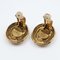 Chanel Here Mark Earrings Vintage Gold Plated Ladies, Set of 2 4