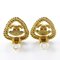 Coco Mark Earrings Gold Plated 28 from Chanel, Set of 2 4