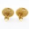 Chanel Here Mark Earrings Matelasse Vintage Gold Plated Ladies, Set of 2, Image 4