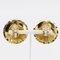 Coco Mark Earrings Matelasse in Gold Plate from Chanel, France, Set of 2 4