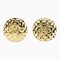 Coco Mark Earrings Matelasse in Gold Plate from Chanel, France, Set of 2 1