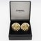 Coco Mark Earrings Matelasse in Gold Plate from Chanel, France, Set of 2 3