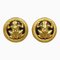 Chanel Cocomark Frog Earrings Gold Plated Women'S, Set of 2, Image 1