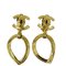 Coco Mark Swing Earrings Gp 96p Gold Womens from Chanel, Set of 2 1