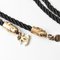 CHANEL choker necklace here mark black gold rhinestone special edition 5