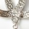 CHANEL brooch pin here mark rhinestone pearl silver, Image 5