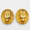 Vintage Oval Angel Earrings in Gold from Chanel, Set of 2 6