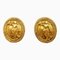 Orecchini ovali vintage in oro di Chanel, set di 2, Immagine 1