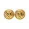 Coco Mark Matelasse Gold Earrings 0049 from Chanel, Set of 2 1