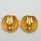 Chanel 2 3 Vintage Logo Lion Earrings Gold Round Type, Set of 2 6