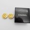 Chanel 2 3 Vintage Logo Lion Earrings Gold Round Type, Set of 2, Image 2