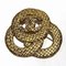 Coco Mark Circle Brooch in Gold Color from Chanel 1