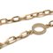 Coco Mark Chain Necklace Pendant Gp Plastic Studs Rhinestone Ivory Gold 06A from Chanel 5