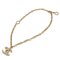 Coco Mark Chain Necklace Pendant Gp Plastic Studs Rhinestone Ivory Gold 06A from Chanel 2