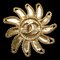 CHANEL Sun Motif Brooch Gold Plated Ladies, Image 1