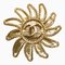 CHANEL Sun Motif Brooch Gold Plated Ladies 1