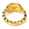 Rhinestone Band Ring in Gold from Chanel 4