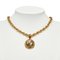 CHANEL Cocomark Necklace Gold Plated Women's 5