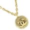 Chanel Coco Mark Necklace Vintage Gold Plated Made in France Womens 1