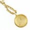 Chanel Coco Mark Necklace Vintage Gold Plated Made in France Womens 3