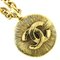 Chanel Coco Mark Necklace Vintage Gold Plated Made in France Womens 6