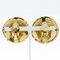 Chanel Coco Mark Earrings Matelasse Vintage Gold Plated Made In France 1988 23 Ladies, Set of 2 3