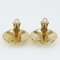 Chanel Coco Mark Earrings Matelasse Vintage Gold Plated Made In France 1988 23 Ladies, Set of 2 4
