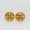Round Earrings in Gold from Chanel, Set of 2 1