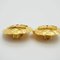 Vintage Round Matrasse Coco Earrings from Chanel, Set of 2 4