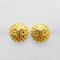 Vintage Round Matrasse Coco Earrings from Chanel, Set of 2 1