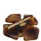Tortoiseshell Pattern Here Mark Brooch in Brown from Chanel 7