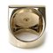 Quadratischer Coco Mark Ring aus Metall von Chanel 4