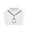 CHANEL Double Chain Loupe Necklace Gold Plated Ladies, Image 2