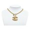 Matelasse Coco Mark Necklace in Gold Plated from Chanel 7