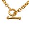 CHANEL Cocomark Sun Motif Necklace Gold Plated Women's 6