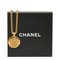 CHANEL Cocomark Sun Motif Necklace Gold Plated Women's 8