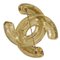 CHANEL COCO Spilla con marchio Matelasse placcata in oro ca. 31.4g Donna I111624151, Immagine 2