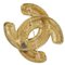 Coco Mark Brooch Matelasse in Gold Plate from Chanel 2