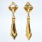 Chanel Tie Motif Earrings Here Mark Vintage Gold Plated Ladies, Set of 2, Image 3