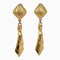 Chanel Tie Motif Earrings Here Mark Vintage Gold Plated Ladies, Set of 2 1